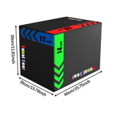 Plyometric Jump Box High Density Versatile Plyo Box for Gym Workout Exercise,Home Gym Conditioning Strength Training Plyo Box