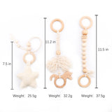 1Set Baby Fitness Frames Baby Gym Mobile Suspension Baby Room Decoration Newborn Baby Activity Accessories Wooden Rattles Toys