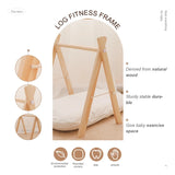 1Set Baby Fitness Frames Baby Gym Mobile Suspension Baby Room Decoration Newborn Baby Activity Accessories Wooden Rattles Toys