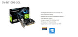 GIGABYTE GeForce GT710 2GB Gaming Graphics Card GDDR3 64Bit NVIDIA Video Card GV-N710D3-2GL Gaming Video Card
