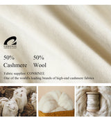 BC-288 High Waisted Pockets Woolen Thick 12Gg 100% Cashmere Women's Pants & Trousers Casual Pants Clothes