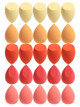 25 Beauty Eggs (Makeup Sponges), Foundation Make-Up Mixed Beauty Sponges, Liquid, Cream and Powder Flawless, Multi-Color Makeup