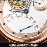 TOPHILL Tourbillon Watch for Men Automatic Movement Luxury watch Power reserve 5Bar Waterproof Sapphire glass
