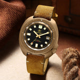 ADDIESDIVE AD2104 Retro Men's Watch CUSN8 Bronze Case Sapphire Automatic Mechanical Watch Watches Waterproof Luminous Wristwatch