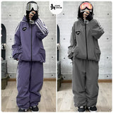 John Snow Fashion Waterproof Ski Suit Warm Breathable Snow Jacket And Pants For Men And Women Outdoor Sports Snowboard Clothing