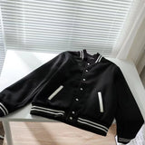 Baseball Uniform Luxury Genuine Leather Jacket Wool Coat Same Style For Men And Women Short Jacket Fashion Couple