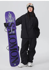 2025 Adult Fashion New Ski Suit Shirt Pants Winter Skiing Sports Windproof Waterproof Wear-resistant Warm Loose Women Ski Sets