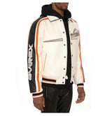 Europe US plus size Men Hip Hop Sheep skin Varsity Jacket Embroidered Diamond Classic Casual Sport genuine leather Coat clothing