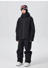 2025 Adult Fashion New Ski Suit Shirt Pants Winter Skiing Sports Windproof Waterproof Wear-resistant Warm Loose Women Ski Sets