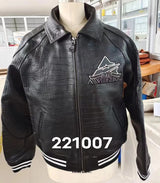 Europe US plus size Men Hip Hop Sheep skin Varsity Jacket Embroidered Diamond Classic Casual Sport genuine leather Coat clothing
