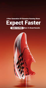 Xtep 160X 7.0 Pro Running Shoes 2025 Professional Marathon PB Carbon Plate Sports Shoes Cushioning Shock Sneakers 975319110041