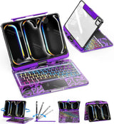 Bluetooth Magic Keyboard For iPad Air 11 13 2025 Air 5 4 iPad 11 A16 10th Gen Rotatable Case For iPad Pro 11 13 M4 Pro 12.9 2022