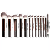13PCS Makeup Brush Set Foundation Concealer Powder Eyeshadow Blush Brush Kabuki Blending Cosmetic Beauty Tool for Face