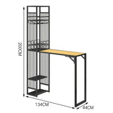 Iron Kitchen Bar Cabinet Industrial Living Room Modern Narrow Ideas Vertical Art Wine Rack Nordic Vitrine European Furniture