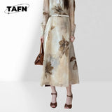 High Street Comfortable Refined Trendy Niche Beautiful Simple Retro Fashion Cashmere Dress Elegant and Trendy for Casual AF1939