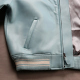 Europe US plus size Men Hip Hop Sheep skin Varsity Jacket Embroidered Diamond Classic Casual Sport genuine leather Coat clothing