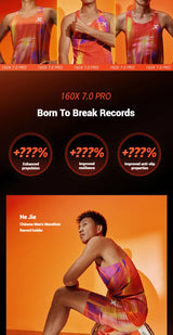 Xtep 160X 7.0 Pro Running Shoes 2025 Professional Marathon PB Carbon Plate Sports Shoes Cushioning Shock Sneakers 975319110041