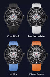 BEXEI 2025 skeleton synthetic sapphire manual tourbillon mechanical movement wrist watch for men Luxury waterproof Reserve 36H