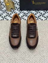 BILLIONAIRE BLSK CPRT Shoes Cowhide 2025 new embroidery fashion quality comfort motion Men‘s European size 39-45 Black Shoes