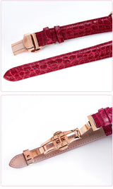 BERNY Luxury 18K Gold Mechanical Watch for Women Automatic Self-Wind Sapphire Ladies Wristwatch 72 Diamond 5ATM Skeleton Design