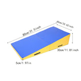 Gymnastics Training Mat, Non-Slip PU Leather Foldable Incline Wedge Gymnastics