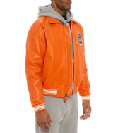 Europe US plus size Men Hip Hop Sheep skin Varsity Jacket Embroidered Diamond Classic Casual Sport genuine leather Coat clothing