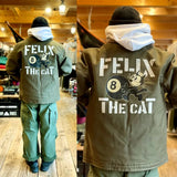 TOYS (Felix) Black "8" US Initial N-1 Navy Model 1943 Deck Clipped Jacket