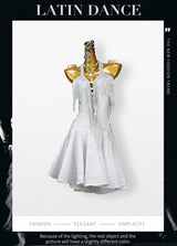 Clothes For Prom Latin Dance Dress Practice Cabaret Womens Costume Sexy Outfits Girls Sports Elegant Party Skirt 2025 Stage Wear