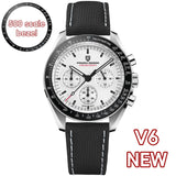 2025 New PAGANI DESIGN Brand Moon men Watches Auto Date Chronograph Wristwatch AR Sapphire mirror Waterproof Watches