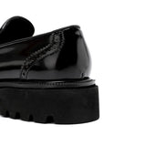 Mens Genuine Leather Loafers Summer Slip On Breathable Thick Sole Brogue Tassel Casual Dress Shoes