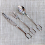 30Pcs Luxury Tableware Set 304 Stainless Steel Knife Fork Spoon Cutlery Set Elegant Dinnerware Set Creativity Hangable Design