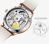 TOPHILL Tourbillon Watch for Men Automatic Movement Luxury watch Power reserve 5Bar Waterproof Sapphire glass