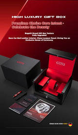 Bonest Gatti Men Luxury Automatic Movement Skeleton Mechanical Watch Rubber Band Diamond Bezel Man watch German Design BG-5004