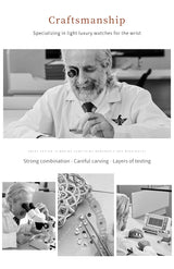 Original OUPINKE 3199 Swiss Automatic Mechanical Watch for Women Real Diamond Sapphire Mirror Ladies Watch Bracelet Set Gift NEW