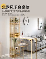 Iron Kitchen Bar Cabinet Industrial Living Room Modern Narrow Ideas Vertical Art Wine Rack Nordic Vitrine European Furniture