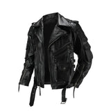 Copersian Men's Natural Leather Motorcycle Jacket Top Layer Causal Vintage Retro Moto Suit Leather Coat Dropshipping Factory