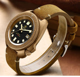 ADDIESDIVE AD2104 Retro Men's Watch CUSN8 Bronze Case Sapphire Automatic Mechanical Watch Watches Waterproof Luminous Wristwatch