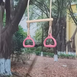 Swing Bar Gym Equipment Rings Bar Funny Ergonomic Stable Kids Game For Adults Children Backyard Playground Indoor Outdoor