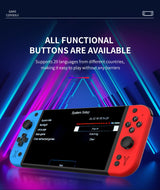 G90 7inch 64GB 4000mAh portable handheld game console arcade high-definition For PSP/PS1 nostalgic retro TV Gaming Controller