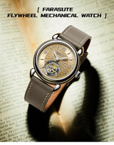 FARASUTE Tourbillon Sports Watch Men Luxury Watch Peacock Tourbillon Movement Sapphire Stainless Steel Waterproof Watch Relogio