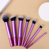 7Pcs/Set Soft Makeup Brush Kit Synthetic Hair Easy To Clean Blush Brush Concealer Brush Eye Shadow Brush Cosmetic Makeup Tools