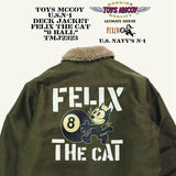 TOYS (Felix) Black "8" US Initial N-1 Navy Model 1943 Deck Clipped Jacket