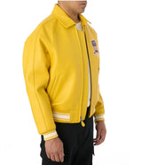 Europe US plus size Men Hip Hop Sheep skin Varsity Jacket Embroidered Diamond Classic Casual Sport genuine leather Coat clothing