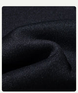 Double-sided cashmere autumn winter men's coat beige V-neck wool new fashion coat loose plus size fat 3XL 100KG warm soft wear