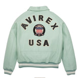 Europe US plus size Men Hip Hop Sheep skin Varsity Jacket Embroidered Diamond Classic Casual Sport genuine leather Coat clothing