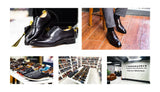 2026 new fashionable black men's social shoes, casual sparkling leather loafers, men's slippers, pointed formal shoes
