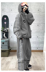 John Snow Fashion Waterproof Ski Suit Warm Breathable Snow Jacket And Pants For Men And Women Outdoor Sports Snowboard Clothing