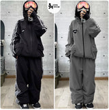 John Snow Fashion Waterproof Ski Suit Warm Breathable Snow Jacket And Pants For Men And Women Outdoor Sports Snowboard Clothing