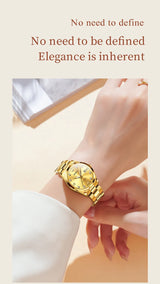 Original OUPINKE 3199 Swiss Automatic Mechanical Watch for Women Real Diamond Sapphire Mirror Ladies Watch Bracelet Set Gift NEW