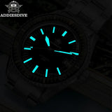 ADDIESDIVE 100m Waterproof Mechanical Watches Sapphire BGW9 Luminous NH35 Automatic Watch Stainless Steel Sports Diving Watches